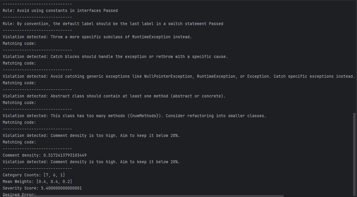 STATIC CODE ANALYZER